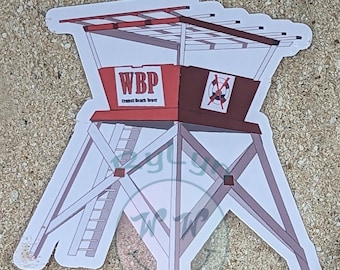 Wildwood Beach Patrol Tower - Printed Vinyl Sticker