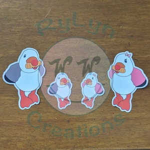 Happy as a Seagull with a French Fry- Printed Vinyl Sticker