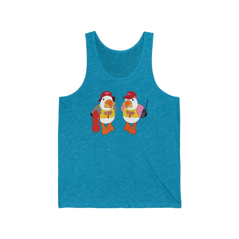 Happy as a Wildwood Beach Patrol Seagull - Sunny and Sandy Lifeguard Duo Tank Top | Seagull shirt | Wildwood shirt | Lifeguard tank top image 1