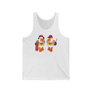 Happy as a Wildwood Beach Patrol Seagull - Sunny and Sandy Lifeguard Duo Tank Top | Seagull shirt | Wildwood shirt | Lifeguard tank top image 7
