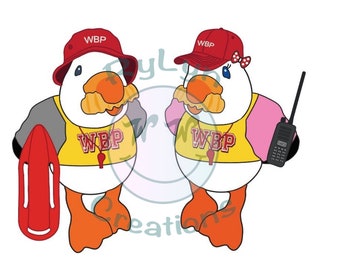 Happy as a Wildwood Beach Patrol Seagull - Sunny or Sandy vinyl sticker