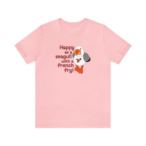 Happy as a Wildwood Seagull t-shirt | Seagull t-shirt | Wildwood t-shirt | Sunny the Seagull t-shirt | Seagull with a French Fry t-shirt image 6