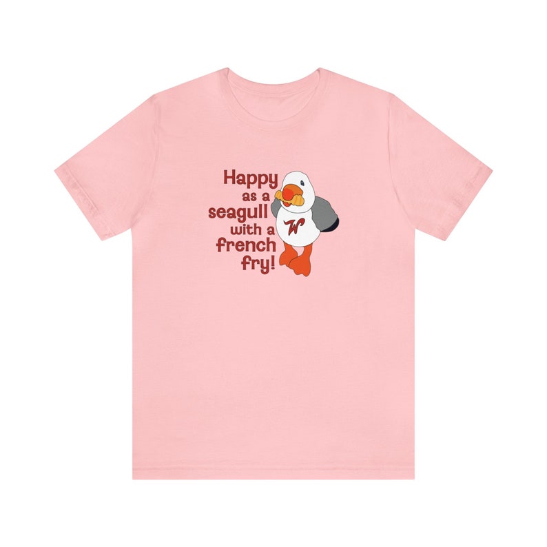 Happy as a Wildwood Seagull t-shirt | Seagull t-shirt | Wildwood t-shirt | Sunny the Seagull t-shirt | Seagull with a French Fry t-shirt image 6