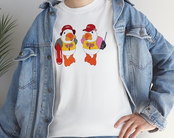Happy as a Wildwood Beach Patrol Seagull - Sunny and Sandy Lifeguard Duo t-shirt | Seagull t-shirt | Wildwood t-shirt | Lifeguard t-shirt