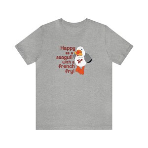 Happy as a Wildwood Seagull t-shirt | Seagull t-shirt | Wildwood t-shirt | Sunny the Seagull t-shirt | Seagull with a French Fry t-shirt image 2