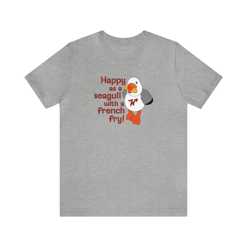 Happy as a Wildwood Seagull t-shirt | Seagull t-shirt | Wildwood t-shirt | Sunny the Seagull t-shirt | Seagull with a French Fry t-shirt image 2