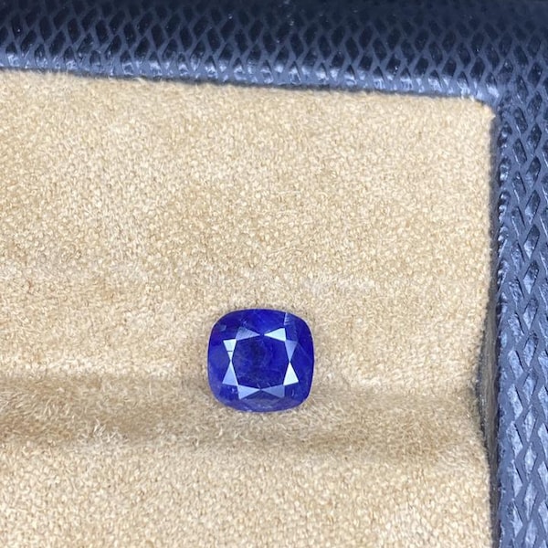 1,15 carat saphir afghan bleu non chauffé facette, pierre précieuse en vrac, forme de coussin parfaite, idéale pour la fabrication de bijoux/bagues