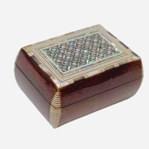 Mother-Of-Pearl Inlaid Jewelry  Box- Handmade - FROM EGYPT!