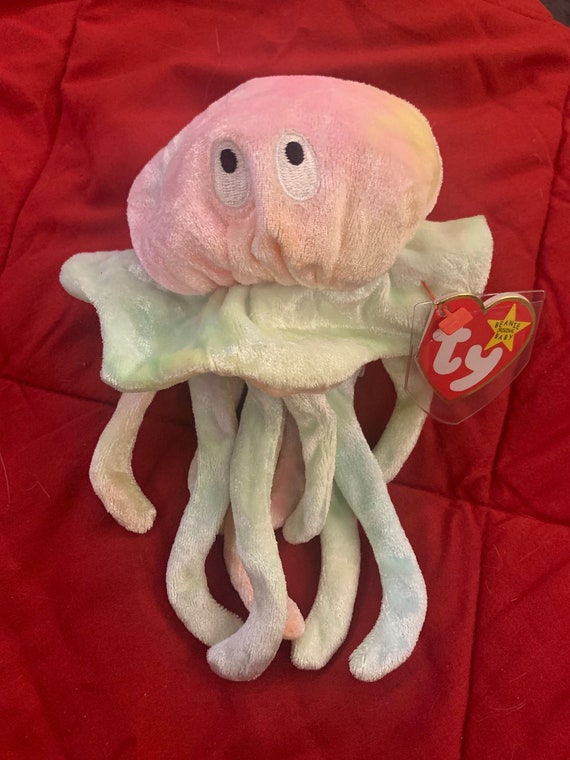 Ty Goochy Jellyfish Beanie Baby RARE - Etsy