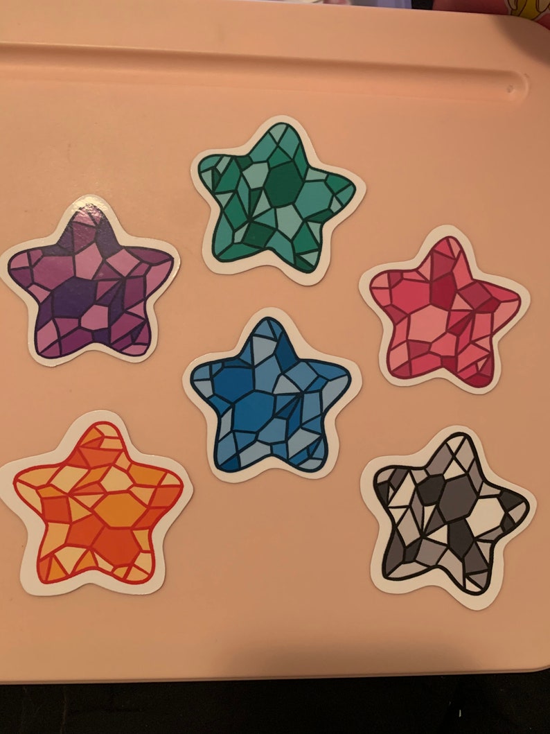 Rainbow Star Mosaic Sticker Pack