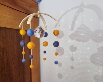 Suncatcher, light catcher, mobile, sun catcher, felt mobile