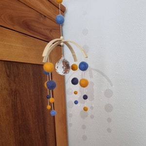 Suncatcher, light catcher, mobile, sun catcher, felt mobile image 3