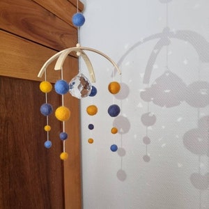 Suncatcher, light catcher, mobile, sun catcher, felt mobile image 1