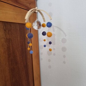 Suncatcher, light catcher, mobile, sun catcher, felt mobile image 5