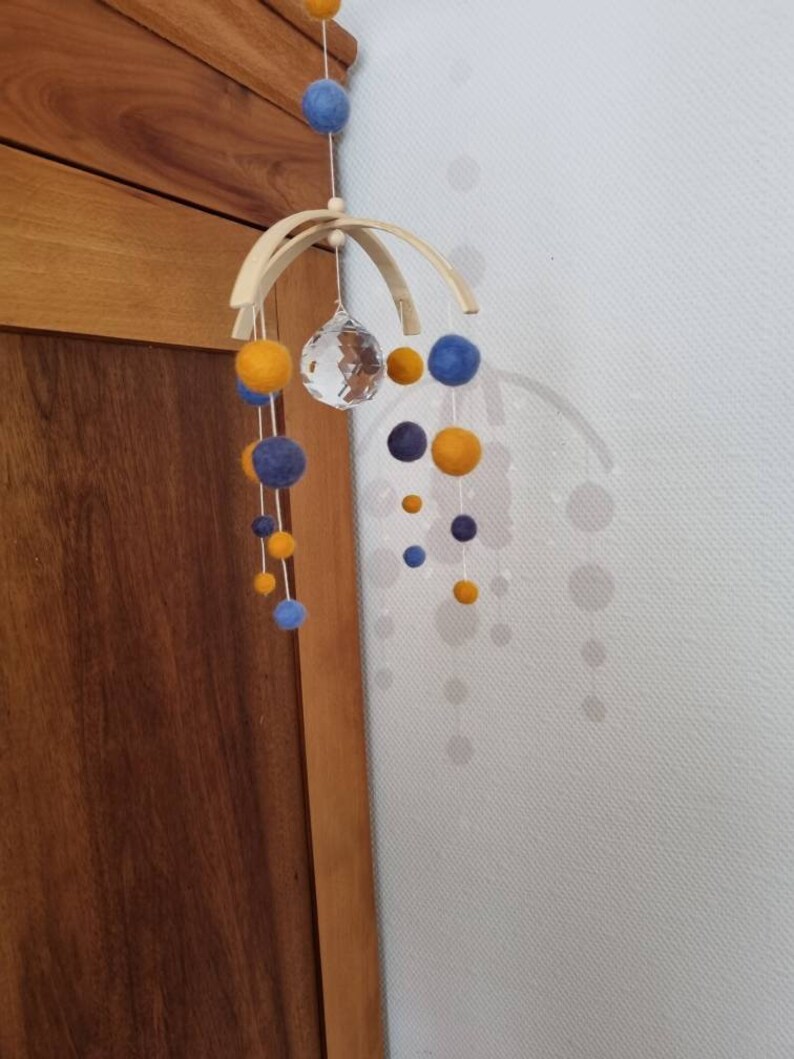 Suncatcher, light catcher, mobile, sun catcher, felt mobile image 5