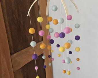 Mobile made of felt balls, felt mobiles, baby mobiles; Articles. 35121627