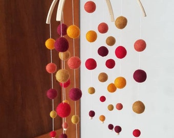 Felt ball mobile, felt mobile, mobile, Maxi mobile, 45789