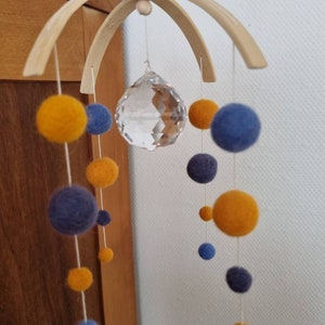 Suncatcher, light catcher, mobile, sun catcher, felt mobile image 7