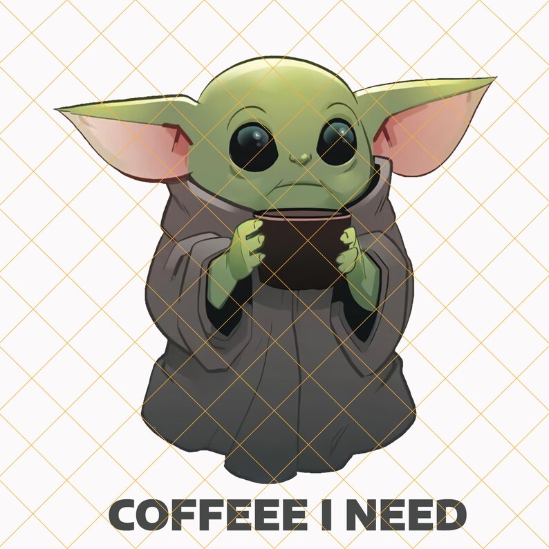 Free Free 155 Baby Yoda Coffee Svg SVG PNG EPS DXF File