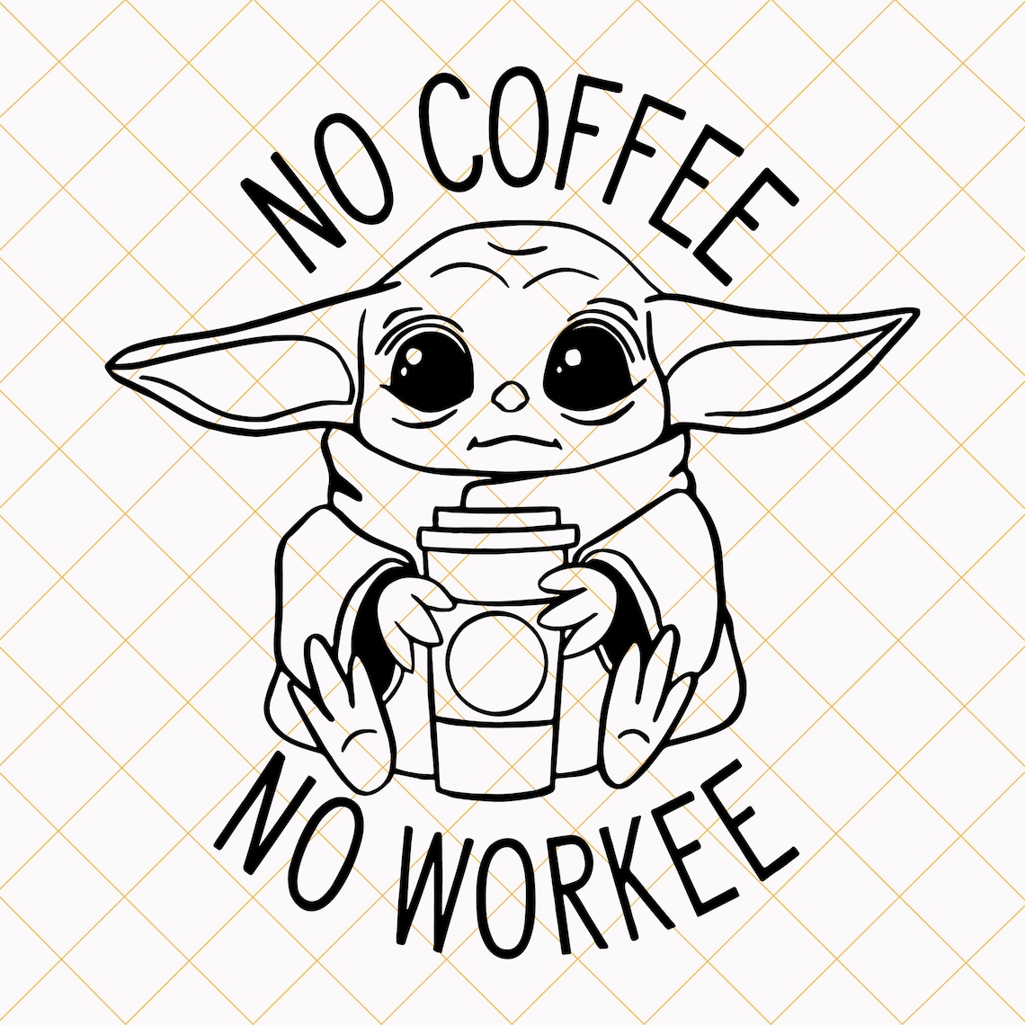 Free Free 165 Baby Yoda Coffee Svg Free SVG PNG EPS DXF File