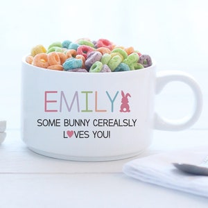 Personalized Cereal Bowl | Easter Basket | Easter Gift | Easter Basket Filler | Personalized Gift | Gift For Kids | Gift For Teen | Gifts