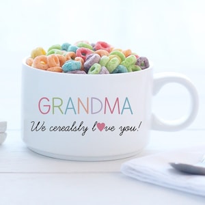 Personalized Cereal Bowl | I Cerealsly Love You | Mother's Day Gift | Gift For Her | Personalized Gift | Grandma Gift | Gift For Mom | Mom