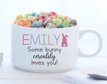 Personalized Cereal Bowl | Easter Basket | Easter Gift | Easter Basket Filler | Personalized Gift | Gift For Kids | Gift For Teen | Gifts