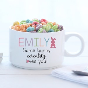 Personalized Cereal Bowl | Easter Basket | Easter Gift | Easter Basket Filler | Personalized Gift | Gift For Kids | Gift For Teen | Gifts