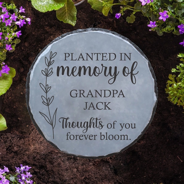 Memorial Stone | Memorial Gift | Personalized Memorial | Personalized Memorial Stone | Memorial Garden Stone | Funeral Gift | Sympathy Gift