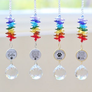 Pet Memorial Gift Loss of Pet Sympathy Gift Pet Memorial Suncatcher Pet Memorial Sympathy Gift Suncatcher Memorial Gift Dog Gift image 1