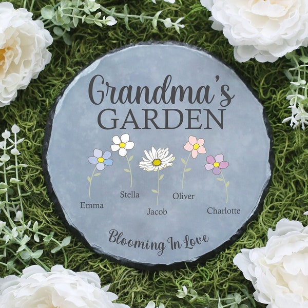 Personalized Garden Stone | Mother's Day Gift | Personalized Gift | Personalized Gift For Her | Gifts For Her | Grandma Gift | Personalized