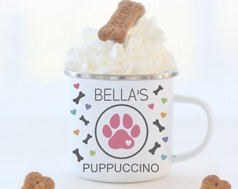 Pup Cup, Puppuccino Mug, Pup Cup Mug, Personalized Dog Birthday Gift, Puppy Birthday Decor, Dogs First Christmas Gift, Dogs First Birthday