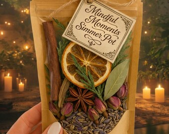 Meditation Simmer Pot - Positive Thinking, Intention Manifesting - Stovetop Potpourri Natural Dried Spice - Home Fragrance