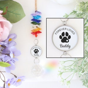 Pet Memorial Gift | Pet Memorial | Sympathy Gift | Suncatcher Memorial Gift | Pet Rainbow Bridge | Memorial Gift | Dog Memorial | Pet Loss