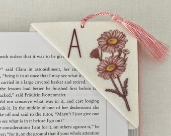 Bookmark | Birth Flower Bookmark | Christmas Gift | Stocking Stuffer | Gift For Her | Book Lover Gift | Gifts | Birthday Gift | Teen Gift