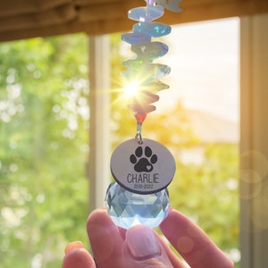 Loss of Pet Sympathy Gift Pet Memorial Suncatcher Pet Memorial Gift Pet Memorial Sympathy Gift Suncatcher Memorial Gift Dog Gift image 1