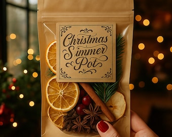 Holiday Simmer Pot Kits - Stovetop Potpourri with Dried Fruits & Spices - Christmas Morning