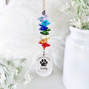 Loss of Pet Sympathy Gift Pet Memorial Suncatcher Pet Memorial Gift Pet Memorial Sympathy Gift Suncatcher Memorial Gift Dog Gift image 5