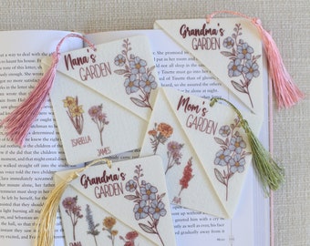 Bookmark | Birth Flower Bookmark | Mother's Day Gift | Gift For Mom | Gift For Grandma | Grandma Gift | Mom Gift | Daughter Gift | Gifts