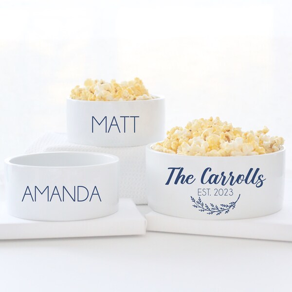 Popcorn Bowls Etsy