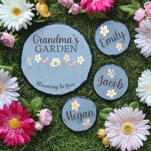 Personalized Garden Stone | Mother's Day Gift | Personalized Gift | Personalized Gift For Her | Gifts For Her | Grandma Gift  Christmas Gift