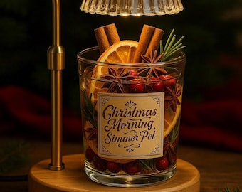 Holiday Simmer Pot Gift - Stovetop Potpourri Jars with Dried Fruits & Spices - Christmas Morning