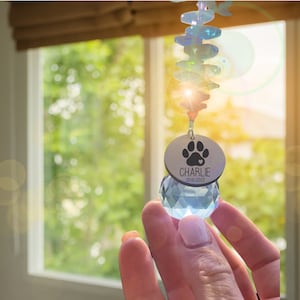 Loss of Pet Sympathy Gift Pet Memorial Suncatcher Pet Memorial Gift Pet Memorial Sympathy Gift Suncatcher Memorial Gift Dog Gift image 3