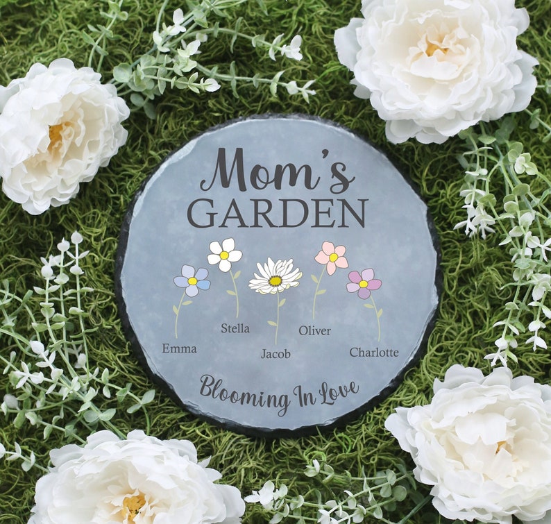 Personalized Garden Stone Mother's Day Gift Etsy