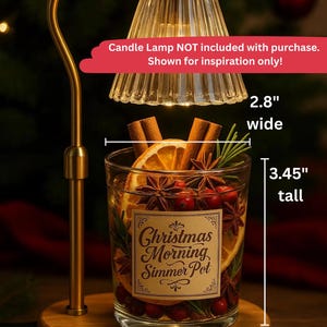 Holiday Simmer Pot Gift - Stovetop Potpourri Jars with Dried Fruits & Spices - Christmas Morning image 2