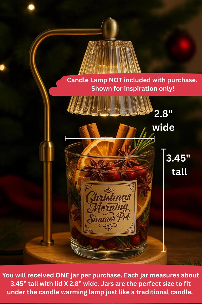 Holiday Simmer Pot Gift - Stovetop Potpourri Jars with Dried Fruits & Spices - Christmas Morning image 2