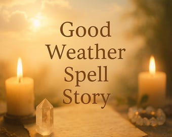 Personalized Good Weather Spell Story – Sunshine & Clear Skies Wedding Reading (Digital PDF)