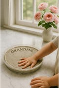 DIY Garden Stone Kit, Large Garden Stone Kit, Handprint Garden Stone, Kids Summer Activities, Handprint Art, Toddler Activities, Summer Art