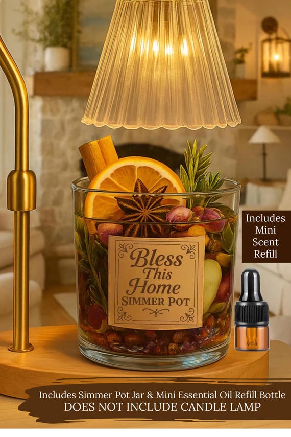Housewarming Simmer Pot - Stovetop Potpourri Jars with Dried Fruits - New Home Present - Hostess Gift