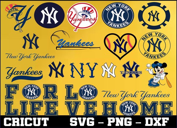 New York Yankees MLB Baseball Svg Dxf Eps Pdf Png Cricut | Etsy